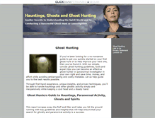 Tablet Screenshot of ghost-hunting.org